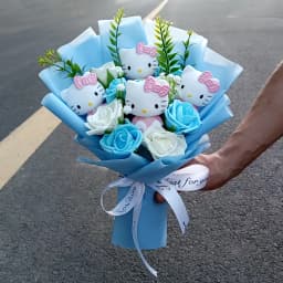 Anime Pokemon Pikachu Bouquet Dolls Toys Sweet Dream Series Mimikyu Fuecoco Pamo Mew Valentine Christmas Birthday Gift