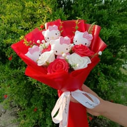 Anime Pokemon Pikachu Bouquet Dolls Toys Sweet Dream Series Mimikyu Fuecoco Pamo Mew Valentine Christmas Birthday Gift