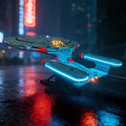BRIXSPARK Light Up Kit Compatible with Lego 10356 U.S.S. Enterprise NCC-1701-D Building Set | Upgrade Design Lighting Accessorie