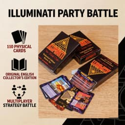 for Illuminati 1995 Edition English Version Board Game Cards 110pcs Fun Party Game Novel Peripheral Collection Card Holiday Gift