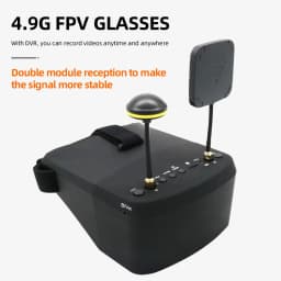 EV800D 5.8G 40CH 5 Inch 800*480 Video Headset HD DVR Diversity FPV Goggles With Battery For RC Model RC FPV Drone