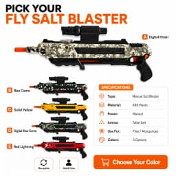 Salt Gun Upgraded Version Accurately Aims At Flies and Mosquitoes Simulation Toy New Shooting Game Plastic