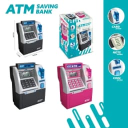Children ATM Automatic Deposit Teller Machine Toy Smart Password Swipe Card Saving Box Kids Electronic Piggy Bank Christmas Gift