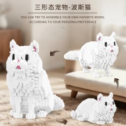 Dog Cat Micro Building Blocks Balody Animal Pets Beagle Ragdoll Tabby Cat Model Assembly Puzzle Mini Brick Figure Toy for Gift