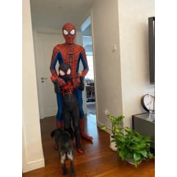 Halloween Role‑Play Bodysuit Hero Inspired Full Jumpsuit Stretchy Cosplay Outfit For Party Performance