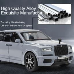 1/32 Rolls Royce Cullinan RV Car Model Alloy Diecast Off-road Vehicle Toy With Sound and Light Camping Car Model For Boys Gifts
