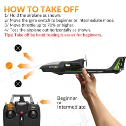 Volantex Ranger600 RC Plane EPP Foam 600MM Fixed Wing 2.4G 4CH RC Aircraft With 6-Axis Gyro Stabilizer One Key Aerobatic Fighter