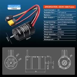 SURPASS HOBBY Brushless Sensored System 2IN1 1800KV Motor 40A ESC 2-3S IP67 For 1/10 Cars