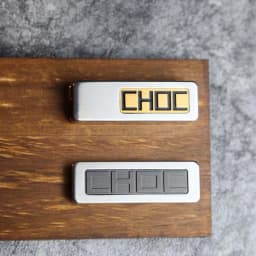 Chocolate EDC Fingertip Straight Push Metal Push Cards Decompression Desktop Toy Gift Office Desk Toys Stress Relief Toys