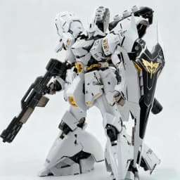 RG 1/144 MSN-04 Sazabi White Star Version Assembly Model Kit Action Figures With Decals Collectable Mecha Toy Desk Deco Boy Gift