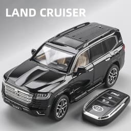 1:24 Toyota LAND CRUISER PRADO Key Control Alloy Car Model Sound and Light Pull Back Children's Toy Collectibles Birthday gift