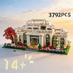 2025 brand new 3792 beautiful botanical garden scenes building blocks puzzle model toys for friends birthday Christmas gif