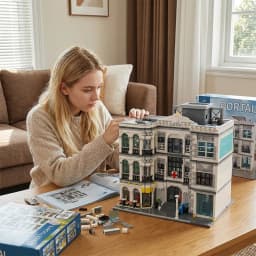 Hospital City View Building Blocks Sets Architecture Modular Assembly Model Bricks Kit Home Ornament Creative Toy Adult Gifts 4958PCS