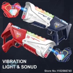 35CM Infrared Tag Toy Gun for Kids Laser Tag Battle Game Set with Vest Children Electric Toys Pistol Rifle Outdoor Sport