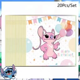 Disney Lilo and Stitch Birthday Party Decoration Disposable Tableware Candy Bag Tablecloth Paper Cup Plate Napkin Supplies Kit