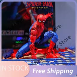 In Stock Blokees Spider Man Assembly Model Kit Brand New Day Spiderman Action Figure Peter Parker ABS Champion Class Kid Toy