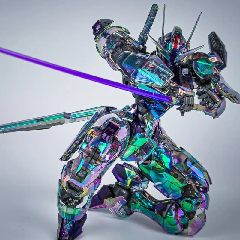 New Fm Laser Iridescent Aerial Assembly Model Kit Laser Cool Action Figures Desktop Ornament Boy Surprise Gift Collectible Toys