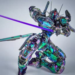 New Fm Laser Iridescent Aerial Assembly Model Kit Laser Cool Action Figures Desktop Ornament Boy Surprise Gift Collectible Toys