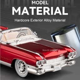 1:24 Eldorado EVO Miniature Toy Sports Car Models Alloy Diecast Sound Light Doors Opened Pull Back Sports Cars for Boys Gifts