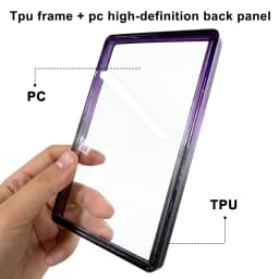 10 X Graded Card Case FIT for GBS/CGC/ACE/TAG Slab Case Soft TPU Frame + High Definition PC for Trading Card Stackable