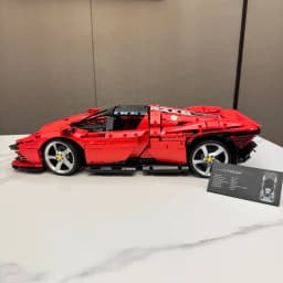 3778PCS MOC Technical 1:8 Red SP3 Supercar Building Blocks Set Model Collectible Display Assembly Toy Birthday Gifts