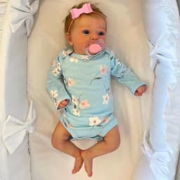 MRB 18 Inches Finished Reborn Baby Dolls Felicia Realistic Lifelike Adorable Newborn Girl Best Birthday Christmas Gift Toy