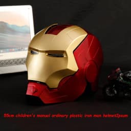 2026 Hot Marvel Avengers Iron Man Helmet Adult Kids Model Cosplay 1:1 Light Led Ironman Mask Action Figure Toys Birthday Gifts