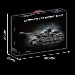 Military WW2 MOC Leopard 2A7 Army Main Battle Tank Soldiers Building Blocks Bricks M1 T90M Tank Set For Gifts