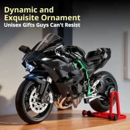 Kawasaki Ninja H2R 1:9 Scale Alloy Motorcycle Model And Smoke Spray Effect Collectors Edition Gift Box For Motorcycle Collectors