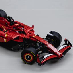 1361PCS Technical 1:8 Red SF-24 Racing Car Building Blocks Set MOC Formula Race Car Model Assembly Toy Birthday Gift for Boys