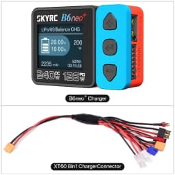 SKYRC B6neo+ Smart Charger High Power DC240W PD126W Multilanguage Balance Charger New B6neo Plugs
