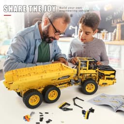 Mould King 17010 Technical Car Toys The APP&RC Motorized MOC-8002 RC Dump Truck Model Building Blocks Kids Christmas Gifts