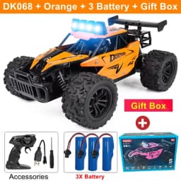 Oike RC Car 1:16 Model With LED Lights Radio Off-road Remote Control Climbing Vehicle Outdoor Cars Drift Race Toys Boys Gifts