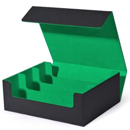 Trading Card Storage Box, Can Hold 1800+ Single Sleeved Cards, Magnetic Closure PU Leather Card Box, Fits for TCG Cards