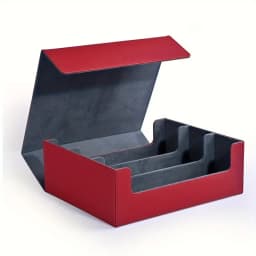 Trading Card Storage Box, Can Hold 1800+ Single Sleeved Cards, Magnetic Closure PU Leather Card Box, Fits for TCG Cards