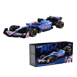 CaDA Alpine F1 A525 Formula Racing Car No.43 Collectible Building Blocks, Assembly Toys for Boys and Girls, Holiday Gifts