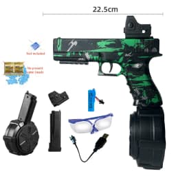 2026 New Model G17 Toy Gun Camouflage New Style with Electric and Manual Two-In-One Function, with 3.7V Lithium Battery and Charging Cable, Magazine and Bullets