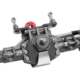 CNC Aluminum Diamond-Shaped Aluminum Alloy Complete Front & Rear Axle for 1/10 RC Crawler Truck Axial SCX10 II 90046 90047
