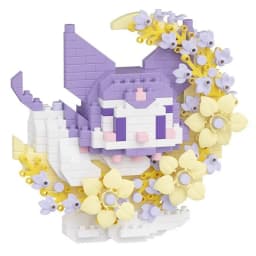 Sanrio Anime Building Blocks Kawaii Hello Kitty Kuromi MyMelody Cinnamoroll Diamond Building Blocks Doll Toy Kids Birthday Gift