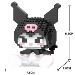 Sanrio Anime Building Blocks Kawaii Hello Kitty Kuromi MyMelody Cinnamoroll Diamond Building Blocks Doll Toy Kids Birthday Gift
