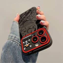 Cartoon One Piece Luffy Mobile Phone Case for IPhone 12 13 14 15 16 17 Pro Max Plus Shockproof Protective Cover for Boys Gift