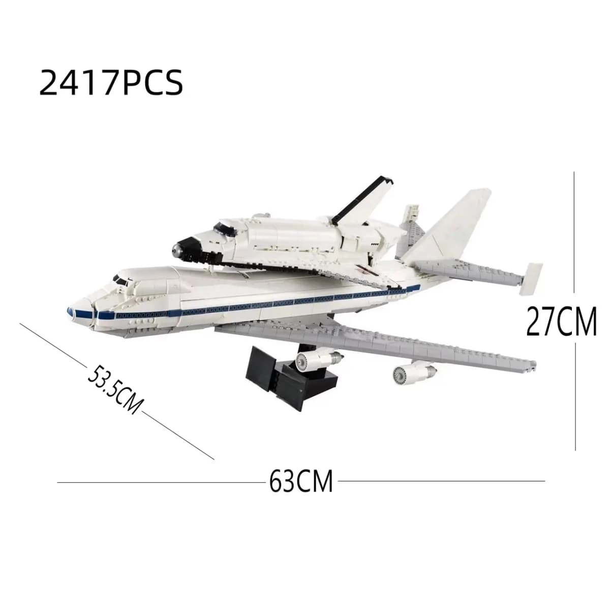 New ICONS Shuttle Transport Carrier Aircraft Model Building Blocks Bricks DIY Assembly Toy Birthday Christmas Gifts