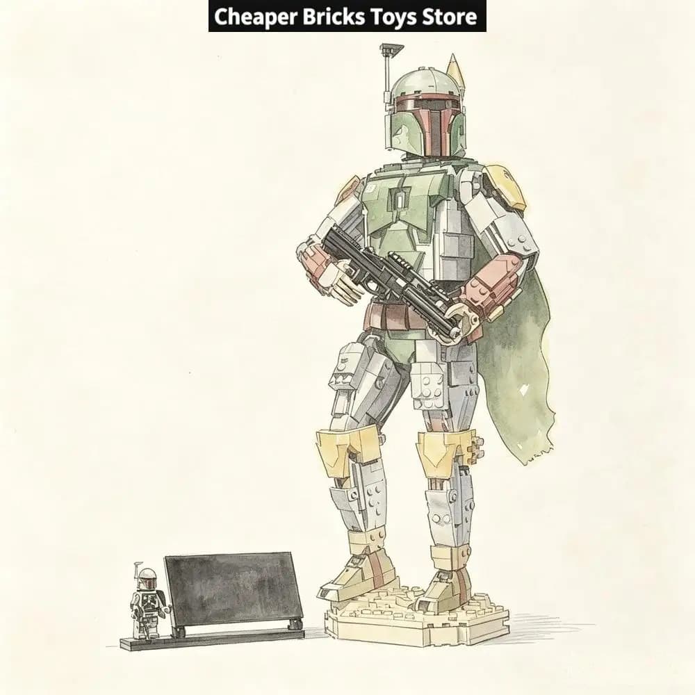Cheaper Green Desert Gunslinger Anime Characters Building Blocks Gift Assembling Toy Model for Friends 1544PCS
