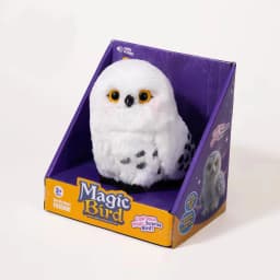 Luckymee Magic Plush Owl Toy Interactive Recording Head Turning Sound Making Soft Fluffy Stuffed Animal Home Decor Adult Gift