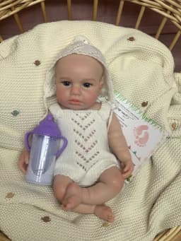 OtardDolls Awake Full Silicone Loulou Reborn Dolls Baby Doll Handmade Soft Touch Newborn Baby Doll