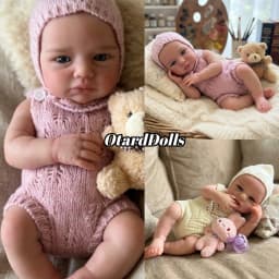 OtardDolls Awake Full Silicone Loulou Reborn Dolls Baby Doll Handmade Soft Touch Newborn Baby Doll
