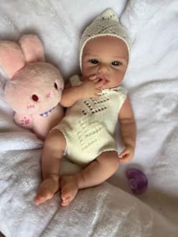 OtardDolls Awake Full Silicone Loulou Reborn Dolls Baby Doll Handmade Soft Touch Newborn Baby Doll