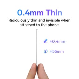Baseus 2pcs Magnetic Metal Plate Sticker Rings for Wireless Charger Phone Holder for iPhone 17 Air 16 15 Pro Max Charging Ring