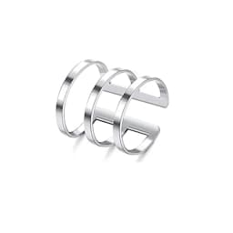 2pcs Fashion Stainless Steel Punk Rock Ear Clip Cuff Wrap Earrings No piercing-Clip On Cartilage Wrap Fake Earring