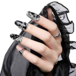 Silver Color Trendy Fashion Nail Ring Armor Set Irregular Adjustable Open Rings Jewelry Accessory for Women Gift Idea